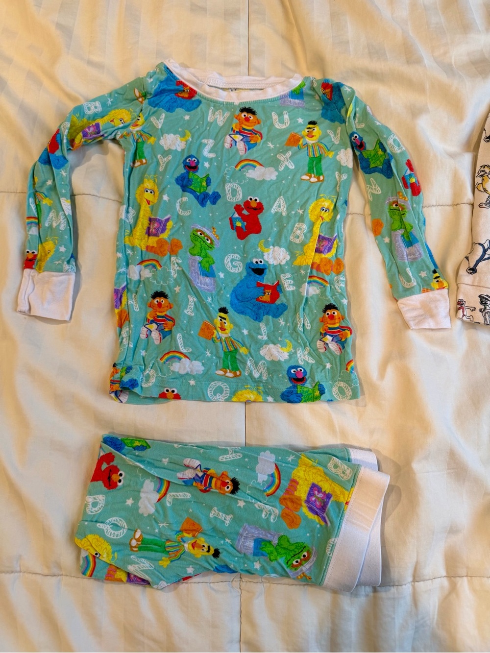 2 pack- Little sleepies & gap Kids' Sesame Street Character Pajama combo set
